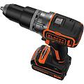 trapano battente 18 v b&d bl188n-xj 52 nm a batteria litio corpo macchina in valigetta