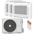 condizionatore console 3 trial split 12000+12000+12000 btu inverter a++ unità esterna 7. 9 kw