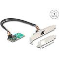 tarjeta di rete 95268 mini pci express gigabit ethernet rj45 low profile
