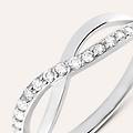 anello fantasia silver shine argento rodiato cubic zirconia collezione silver shine misura 58