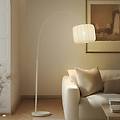 lampada ad arco helin beige tessuto altezza 198 5 cm