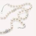 bracciale silver pearls argento rodiato perla sintentica collezione silver pearls bianco