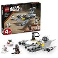 star wars mando e grogu's n-1 starfighter nave e personaggi del mandaloriano dai 4 anni in su