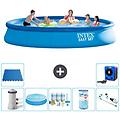 - piscina fuori terra in giro 457x84 cm blu include accessori coordinati a1241