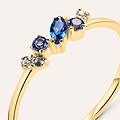 anello fantasia claire oro giallo cubic zirconia collezione claire misura 56 oro giallo