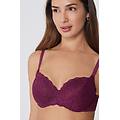 reggiseno balconcino in pizzo riciclato prague full cover donna rosso tamaño 4c