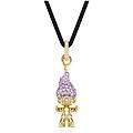 pendente good luck trolls troll viola placcato color oro os