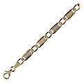 collana uomo in oro giallo e bianco gl100036