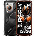 smartphone robusto marine 1 da 6 56 4 gb/128 gb dual sim 5100 mah android 15 arancione