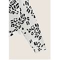 felpa collo alto e zip comfort fit con fantasia maculata allover animalier black donna large