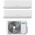 kf25/kf35mr01g+2amw42u4rgc climatizzatore dual split inverter 9000+12000 btu condizionatore con