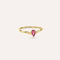 anello solitario charlotte oro giallo rubino collezione charlotte misura 50 oro giallo