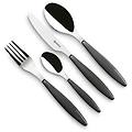 - set di posate feeling 24 pezzi colore grigio
