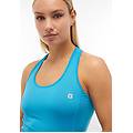 canotta sportiva in tessuto tecnico traspirante blue danube donna extra large