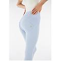pantaloni push up wr. up capri in jersey drill eco blue fog donna medium