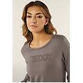 felpa girocollo da donna con logo in strass shark donna extra large