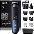 BRAUN aio7540 regolabarba e tagliacapelli 11in1 nero-blu impermeabile ioni di litio