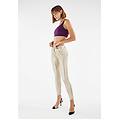 pantaloni push up wr. up similpelle ecologica metallizzata light gold donna large