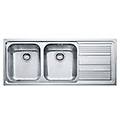 Franke Lavello Logica Line Da Incasso Llx621 2 Vasche Gocciolatoio Destro