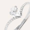 anello solitario claire oro bianco cubic zirconia collezione claire misura 56 oro bianco