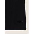 canotta elasticizzata con fondo dritto e scollo girocollo nero donna medium