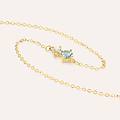 bracciale doppio punto luce claire oro giallo cubic zirconia collezione claire oro giallo