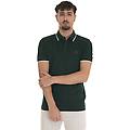 polo in cotone piquet passertip verde