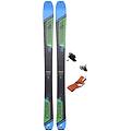 set wayback jr sci da scialpinismo+attacchi+pelli blue/green/black 126