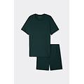 pigiama corto in cotone superior uomo verde taglia xxl