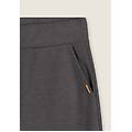 pantaloni donna effetto tricot con polsini grey melange donna medium