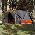 - tenda familiare tipi 8 persone grigia e arancione impermeabile