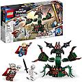 i supereroi lego attaccano nuova asgard