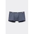 boxer in microfibra con logo uomo blu taglia 7