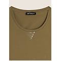 canotta regular fit in jersey con inserto paillettes aloe donna extra large
