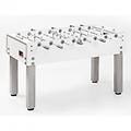 calciobalilla g500 pure white garlando. piano gioco vetro