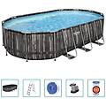 - set piscina ovale power steel 488x305x107 cm