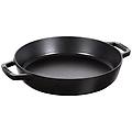 - padella 2 manici in ghisa smaltata diam. 34cm colore nero