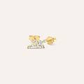 orecchini lobo diamade glam oro giallo diamante lab-grown collezione diamade glam oro giallo