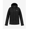 giacca con cappuccio puez gore-tex nero logo bianco donna 34