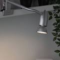 gesa lampada a pinza cromo satinato