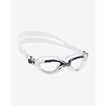 occhialini nuoto flash blu bianco con lenti trasparenti