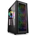 atx 2xu3 1xusb-c temp glass 4x120 argb front mesh rgb wave