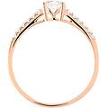anello solitario claire oro rosa cubic zirconia collezione claire misura 58 oro rosa