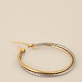 orecchini a cerchio toujours oro bicolore collezione toujours bicolore