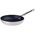 pentole padella svasata bassa in alluminio antiaderente con manico inox diam. 36cm