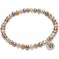 bracciale di perle donna argento 925 gioiello yel303-s7