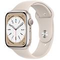 watch series 8 gps 41mm cassa in alluminio color galassia con cinturino sport band galassia regular