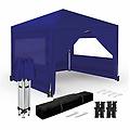 tenda pieghevole 3x3m blu upf50+ per 10 persone con 4 pareti e borsa
