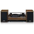 - giradischi automatico ls-100wd con trasmissione a cinghia e 2 altoparlanti esterni in legno