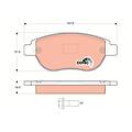 set di pastiglie freno gdb1464 anteriore
